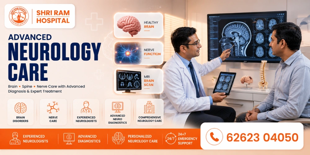 Neurology department at Shri Ram Hospital, Vikaspuri, Delhi