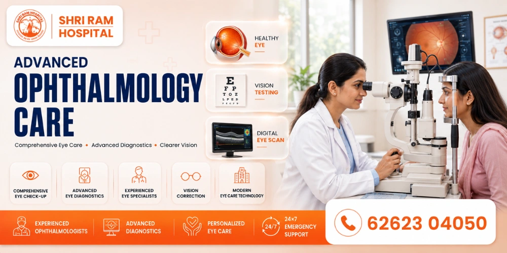 Eye specialist and ophthalmology department at Shri Ram Hospital, Vikaspuri, Delhi