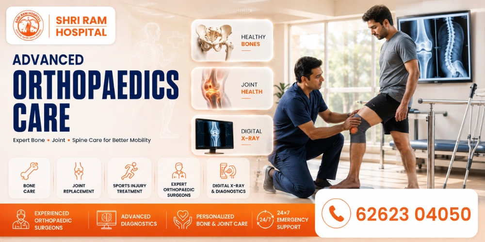 Orthopedic department at Shri Ram Hospital, Vikaspuri, Delhi