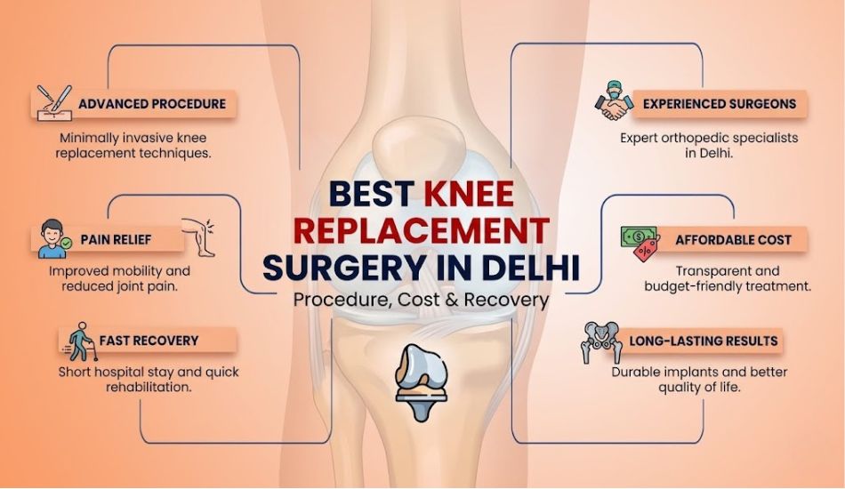 Best Knee Replacement Surgery in Delhi: Procedure, Cost & Recovery